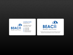 Business Card Design by Creations Box 2015 for Beach Home Maintenance | Design: #10584459