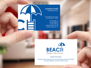 Business Card Design by Creations Box 2015 for Beach Home Maintenance | Design: #10584460