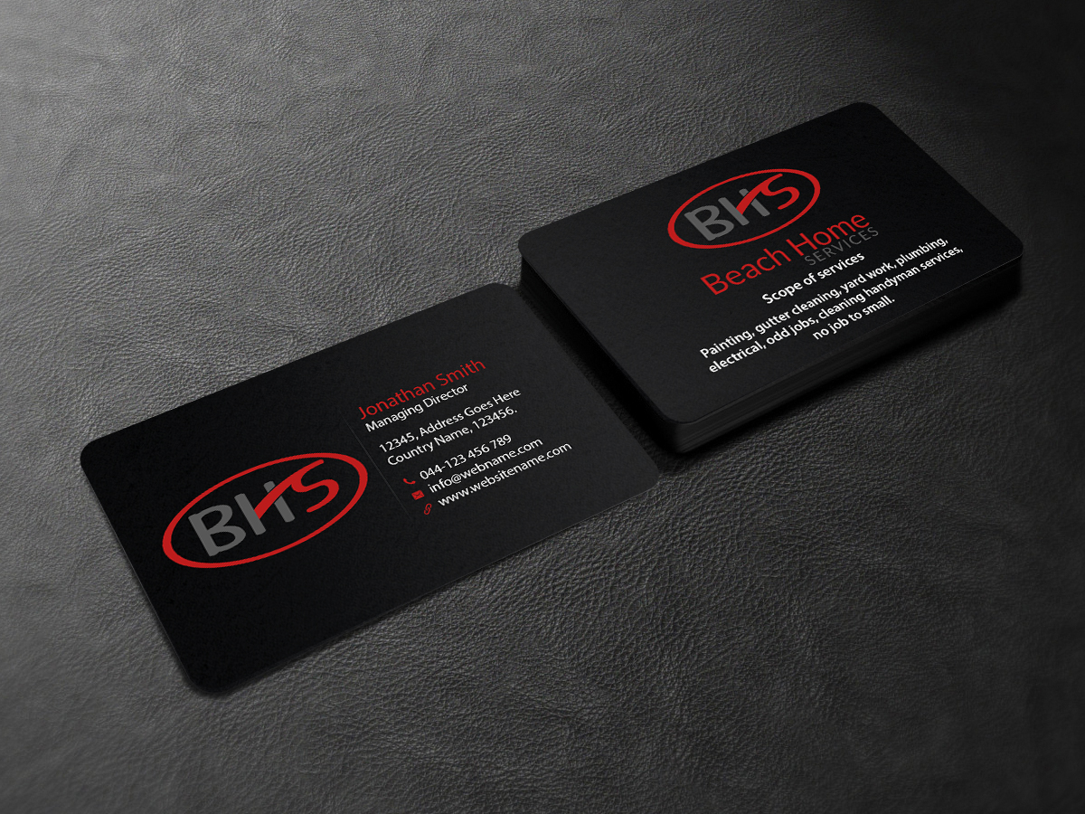Business Card Design by Creations Box 2015 for Beach Home Maintenance | Design #10584461