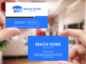 Business Card Design by Creations Box 2015 for Beach Home Maintenance | Design: #10584464