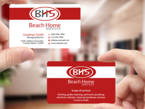 Business Card Design by Creations Box 2015 for Beach Home Maintenance | Design: #10584466