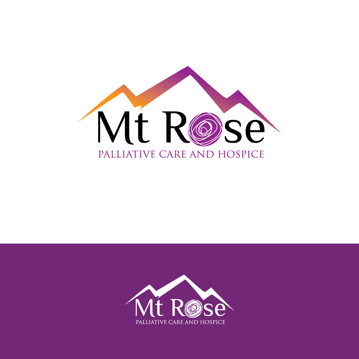 Logo-Design von creative.bugs für Mt Rose Health Center Palliative Care and Hospice | Design #10588074