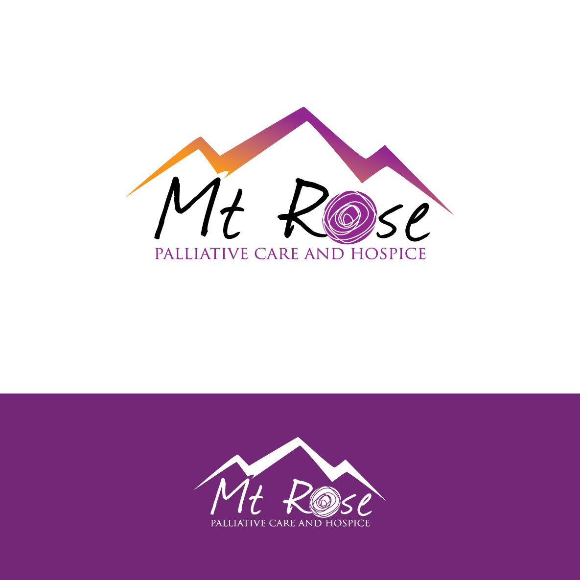 Logo-Design von creative.bugs für Mt Rose Health Center Palliative Care and Hospice | Design #10588077