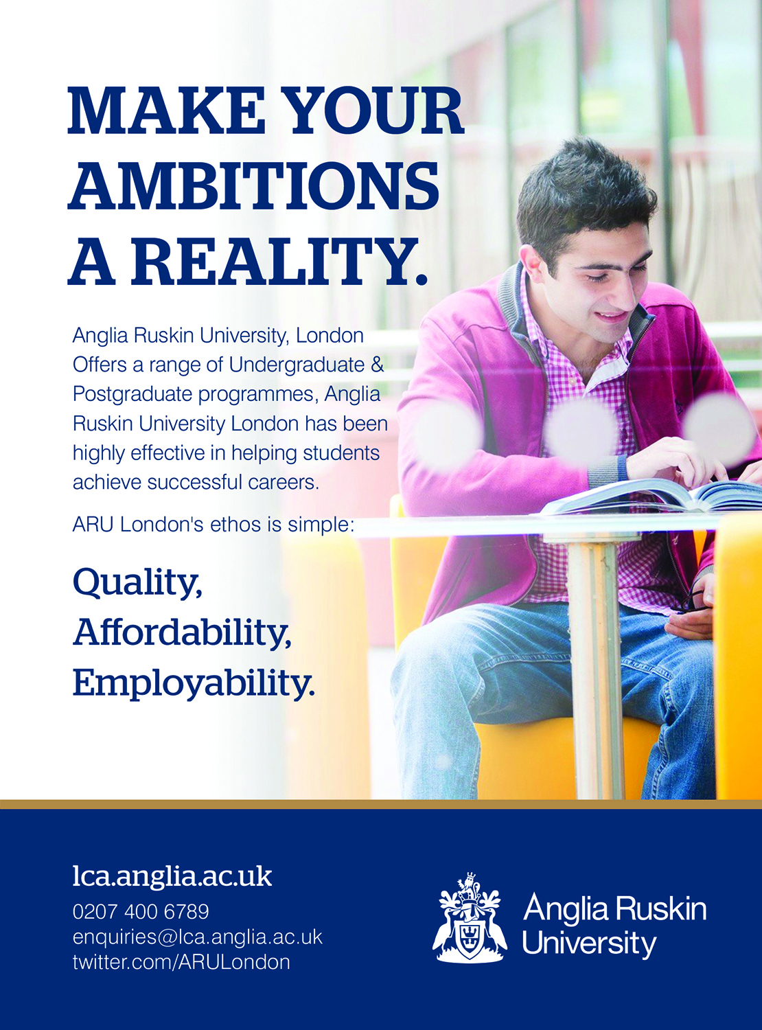 Advertisement Design by sonofharris for Anglia Ruskin University London | Design #10605555