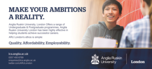 Advertisement Design by sonofharris for Anglia Ruskin University London | Design: #10605595