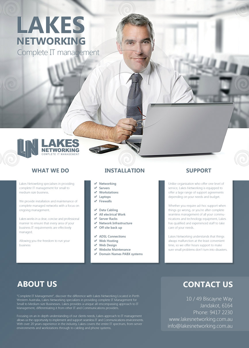 Flyer Design by Stoica Alin Ilie for Lakes Networking | Design #2254208