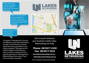 Diseño de Flyer por Lou Sharp para Lakes Networking | Diseño: #2255201