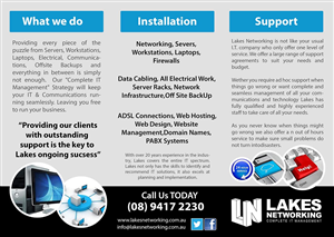 Flyer Design by Lou Sharp for Lakes Networking | Design #2255203