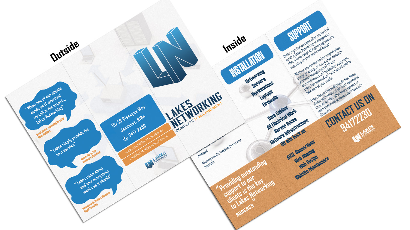 Design de Flyer par Sleek Designs pour Lakes Networking | Design #2226053