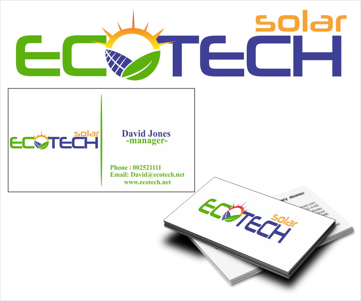 Logo-Design von Cornel Dobrescu für Eco Tech Solar | Design #10613623