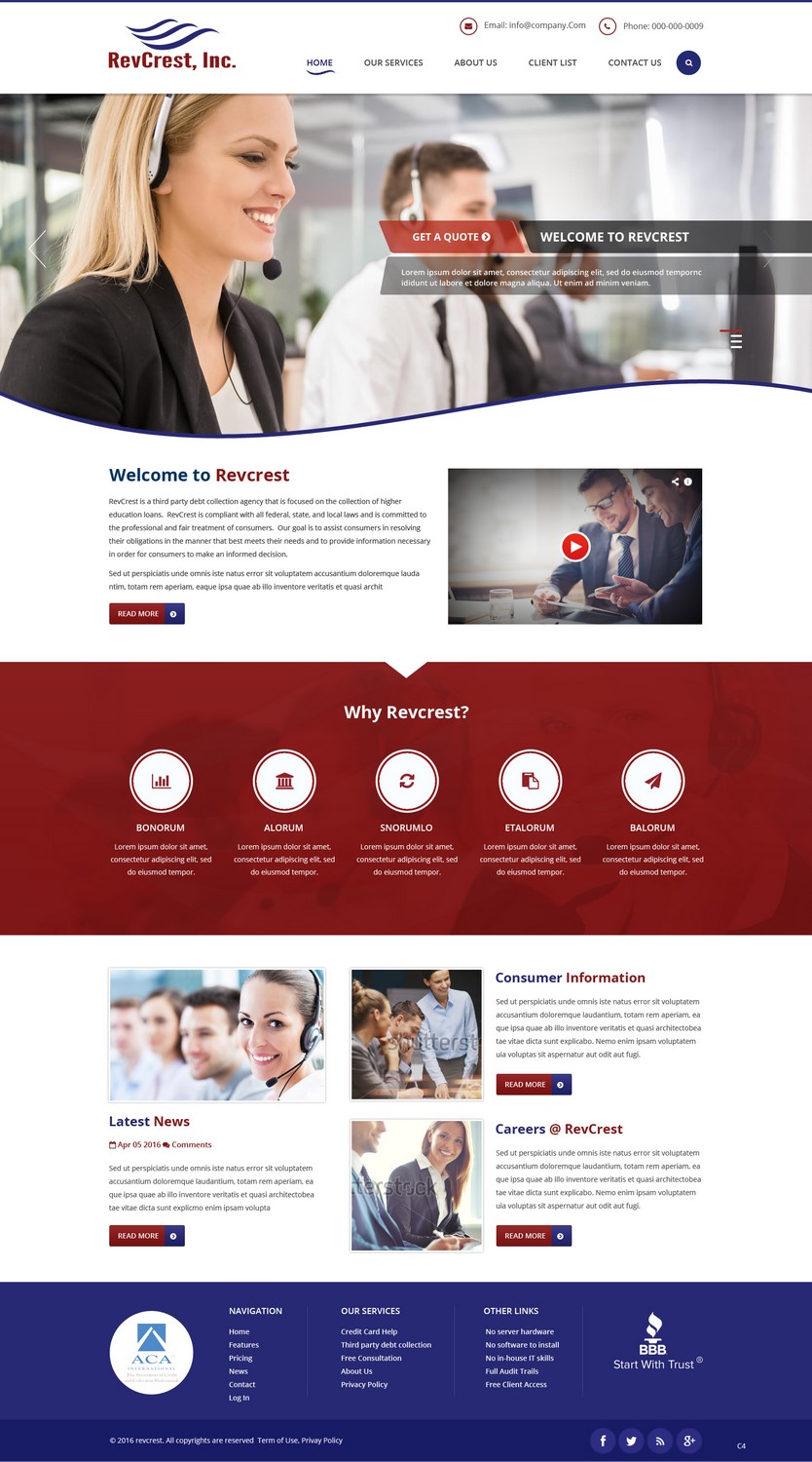 Web Design by pb for Coast Professional, Inc. | Design #10593570