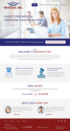 Web Design by rightway for Coast Professional, Inc. | Design: #10681818