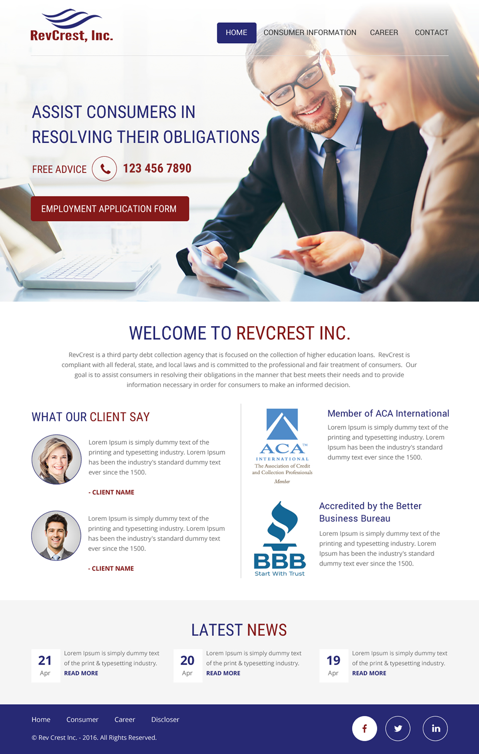 Web-Design von rightway für Coast Professional, Inc. | Design #10681826