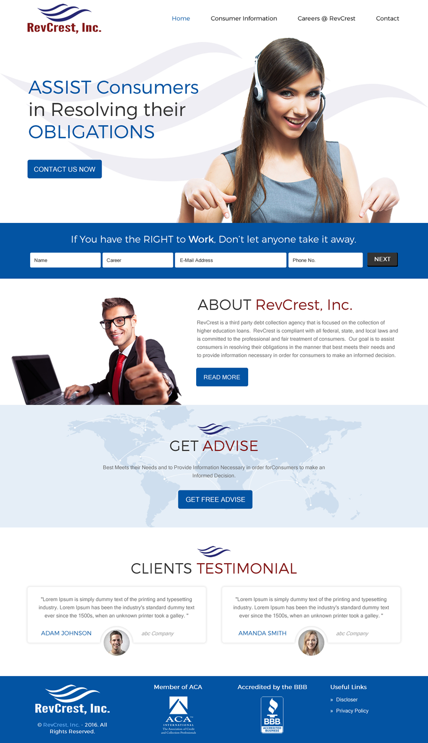Web Design by rightway for Coast Professional, Inc. | Design #10681854