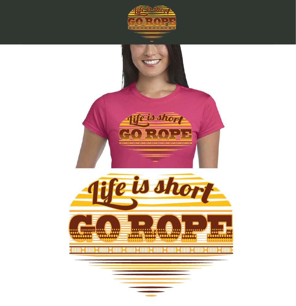 T-shirt Design by D@rts for Go Rope Clothing Co. | Design #10613586