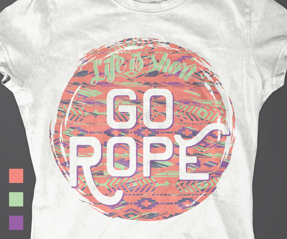 T-shirt Design by alice for Go Rope Clothing Co. | Design #10619978