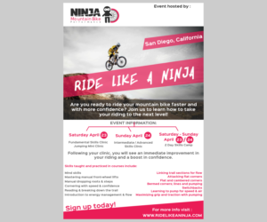 Flyer Design by Tycoone for Ninja Mountain Bike Performance | Design: #10588376