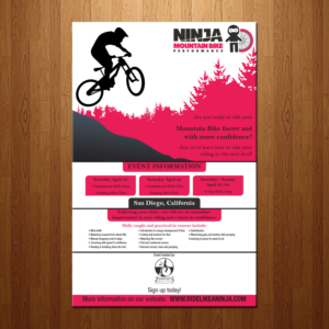 Flyer-Design von theblueart für Ninja Mountain Bike Performance | Design #10602573
