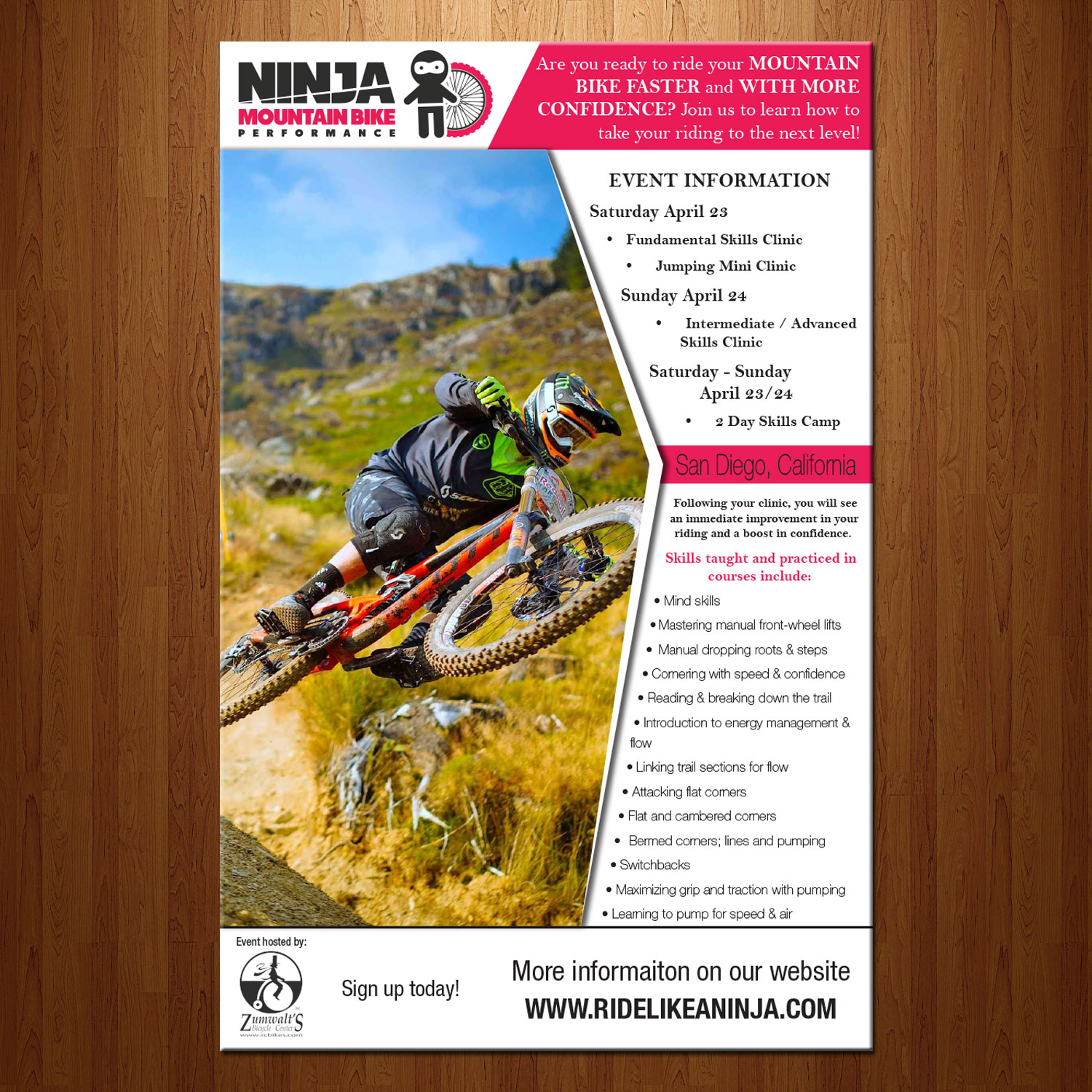 Flyer Design by theblueart for Ninja Mountain Bike Performance | Design #10611763