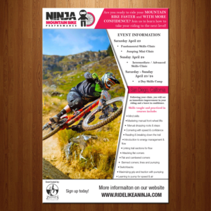Flyer Design by theblueart for Ninja Mountain Bike Performance | Design: #10611763