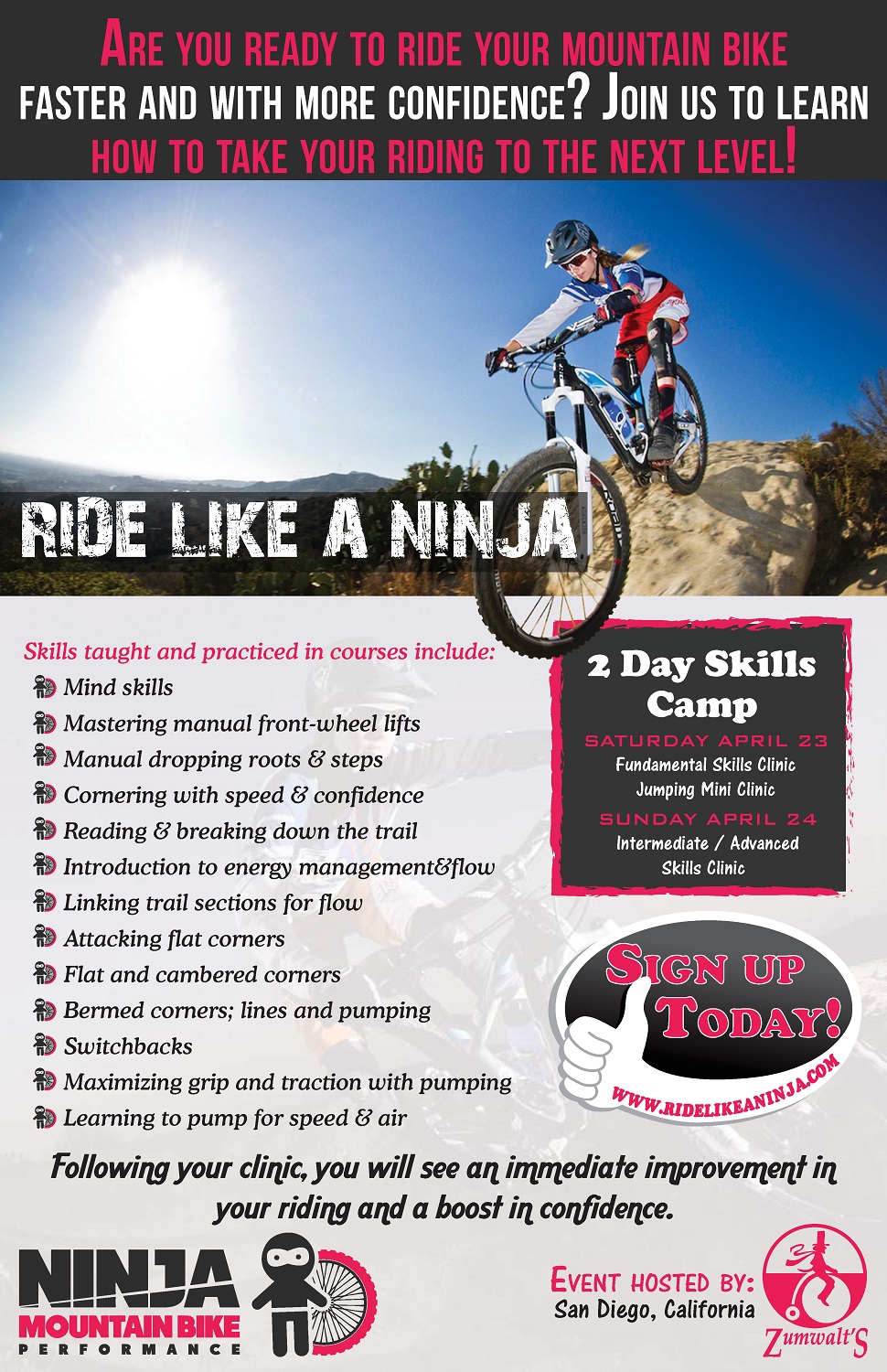 Flyer Design by Vimal Teja for Ninja Mountain Bike Performance | Design #10667411