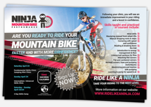 Flyer Design by creationz2011 for Ninja Mountain Bike Performance | Design: #10665456