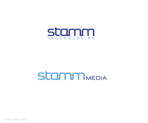 (1) Stamm Technologies  (2) Stamm Media | Logo Design by GreenLamp