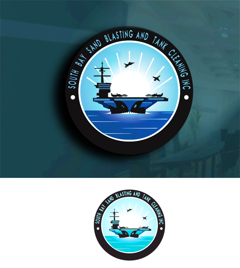 Logo Design by Wonderful design for South Bay Sand Blasting and Tank Cleaning, Inc. | Design #10663974