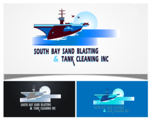 Logo Design by Wonderful design for South Bay Sand Blasting and Tank Cleaning, Inc. | Design: #10759574
