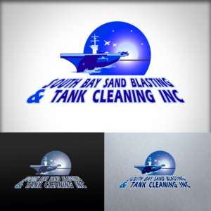Logo Design by Wonderful design for South Bay Sand Blasting and Tank Cleaning, Inc. | Design: #10760923