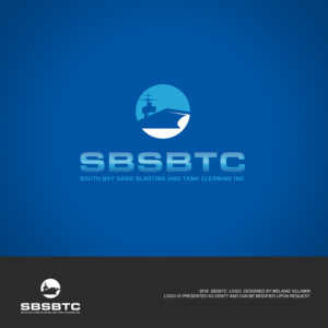 Logo Design by mvillamin for South Bay Sand Blasting and Tank Cleaning, Inc. | Design: #10751541