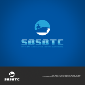 Logo Design by mvillamin for South Bay Sand Blasting and Tank Cleaning, Inc. | Design: #10751554