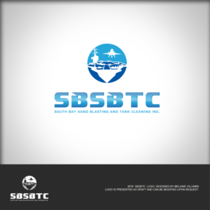 Logo Design by mvillamin for South Bay Sand Blasting and Tank Cleaning, Inc. | Design #10960095