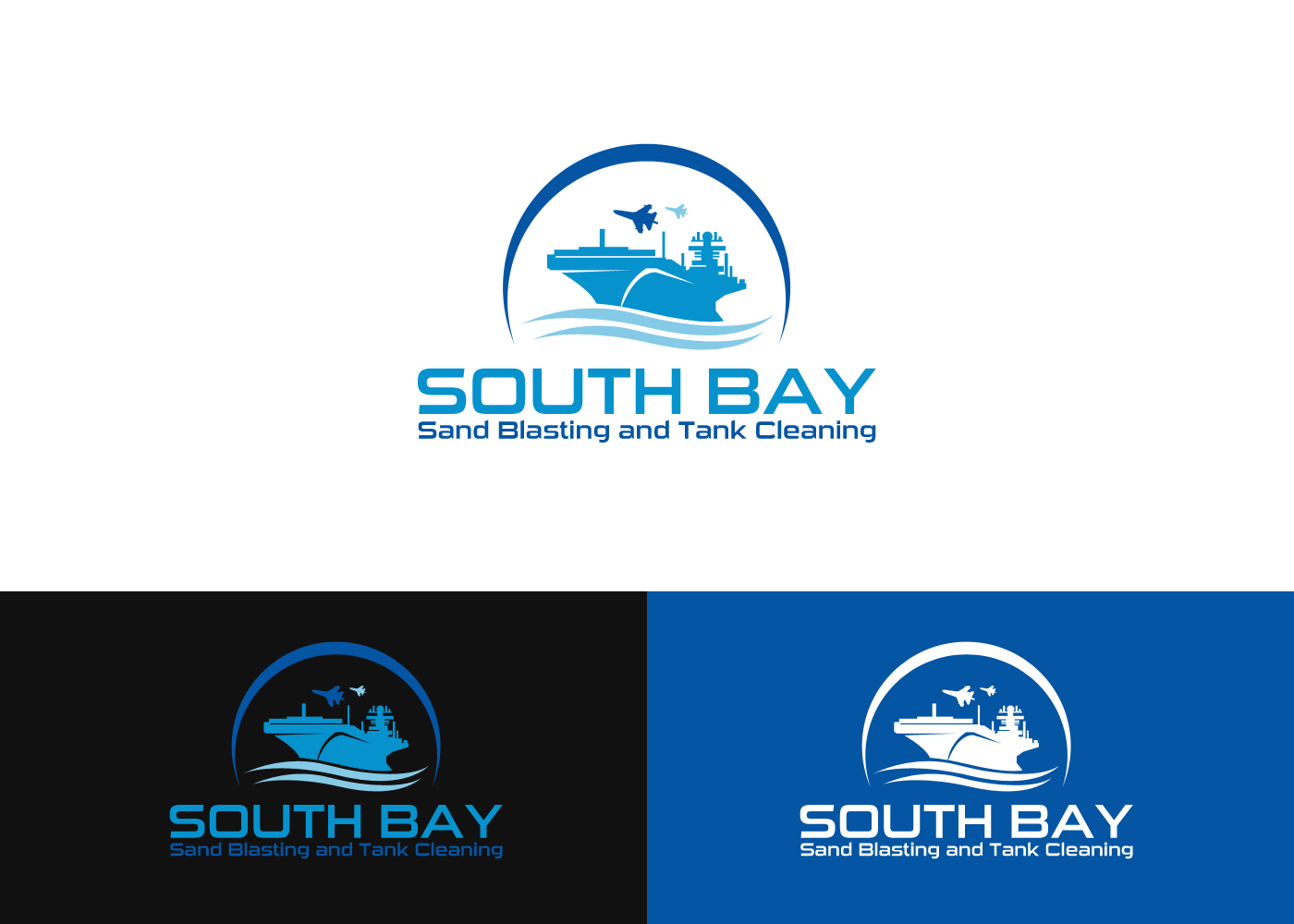 Design de Logo par BehindSymbols pour South Bay Sand Blasting and Tank Cleaning, Inc. | Design #10716823