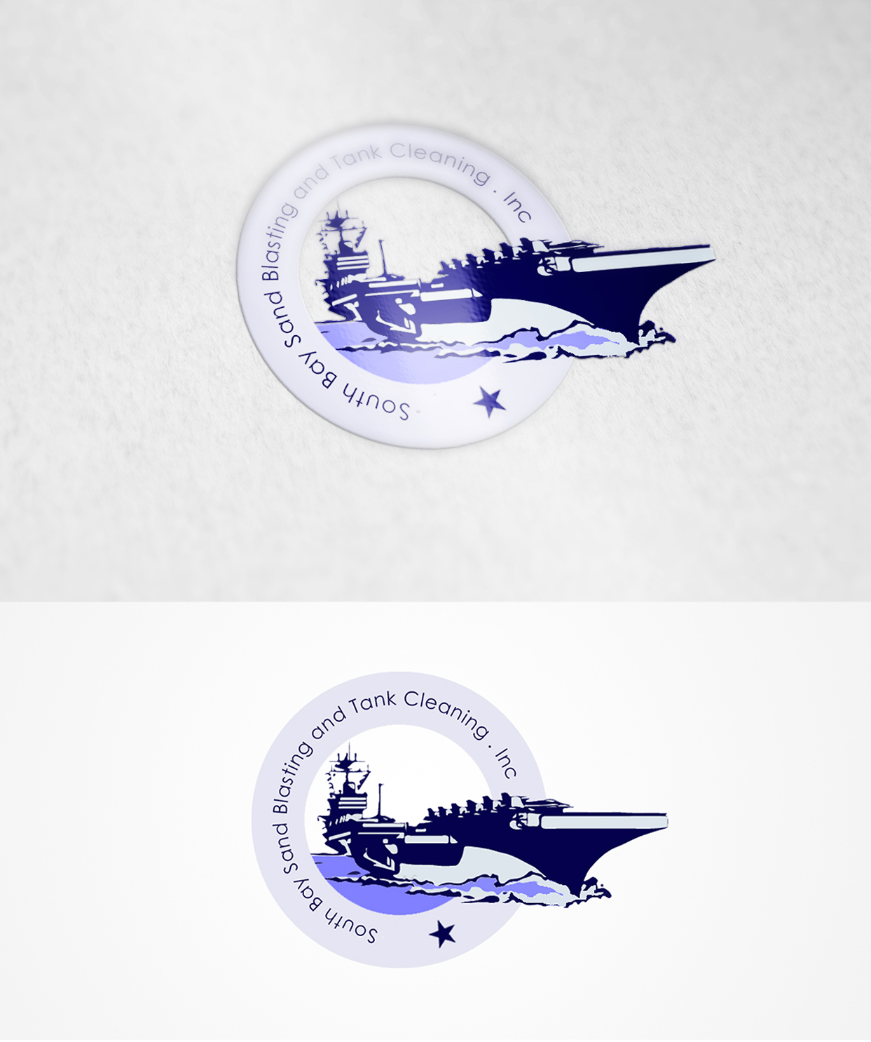 Logo Design by chirond for South Bay Sand Blasting and Tank Cleaning, Inc. | Design #10747067