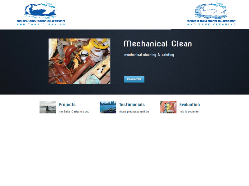 Logo-Design von zidne für South Bay Sand Blasting and Tank Cleaning, Inc. | Design #10731440