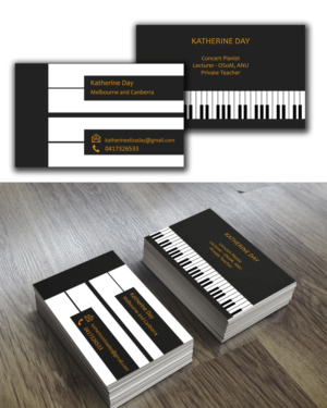 piano business card