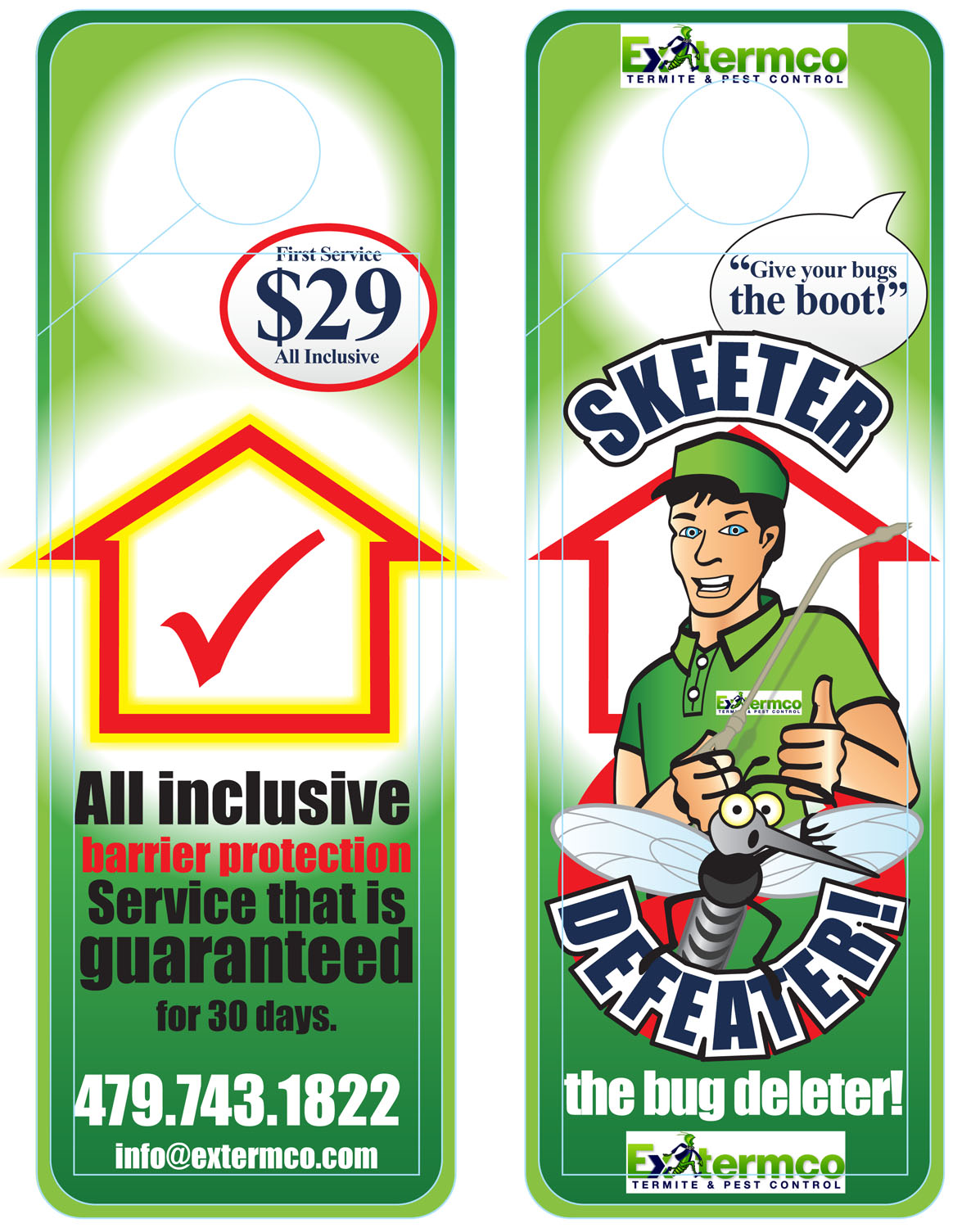 Advertisement Design by Designer Mate for Extermco Pest Control | Design #10651406