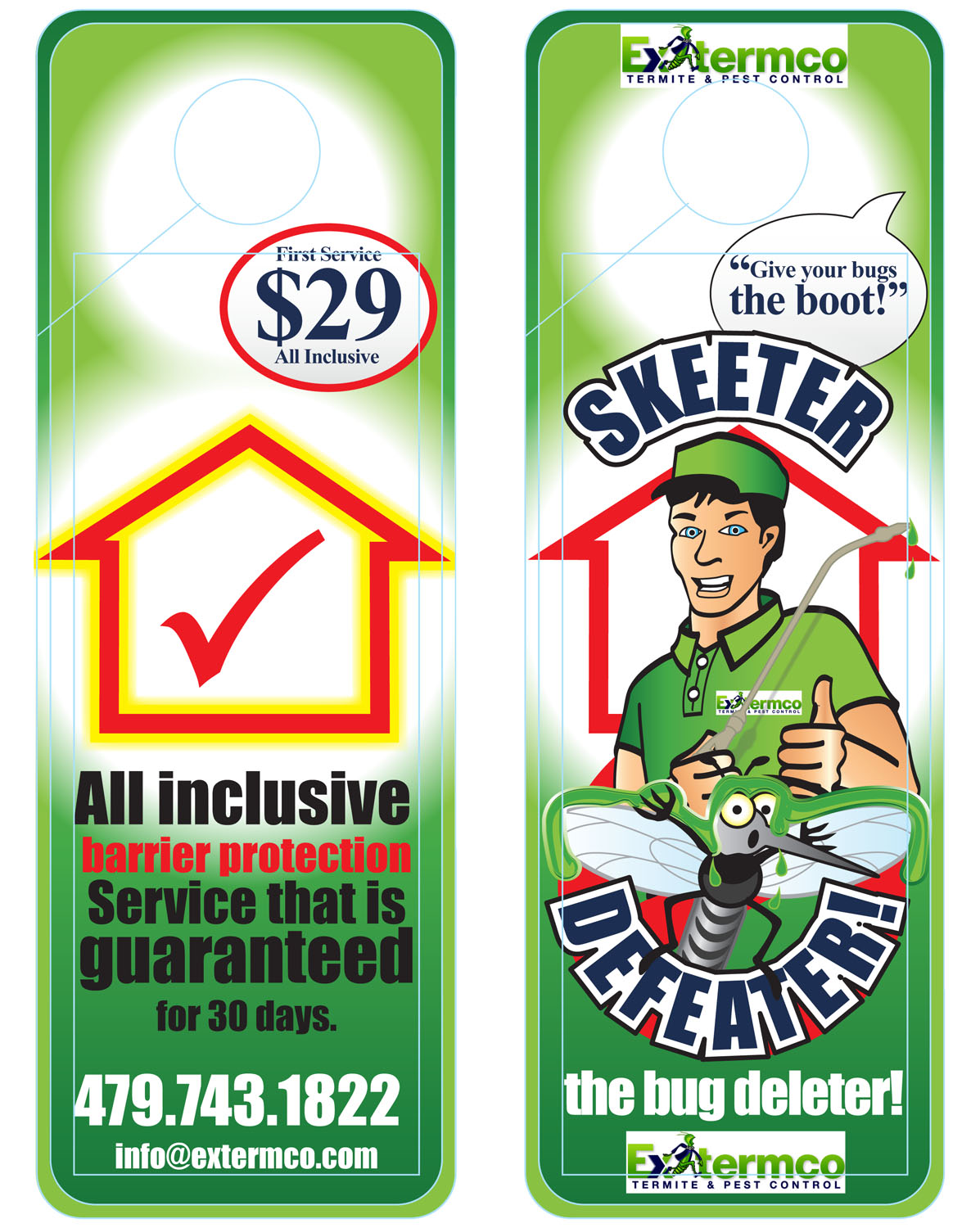 Advertisement Design by Designer Mate for Extermco Pest Control | Design #10651415