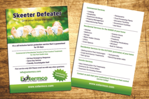 Design Publicitaire par JustRightHere pour Extermco Pest Control | Design : #10616503