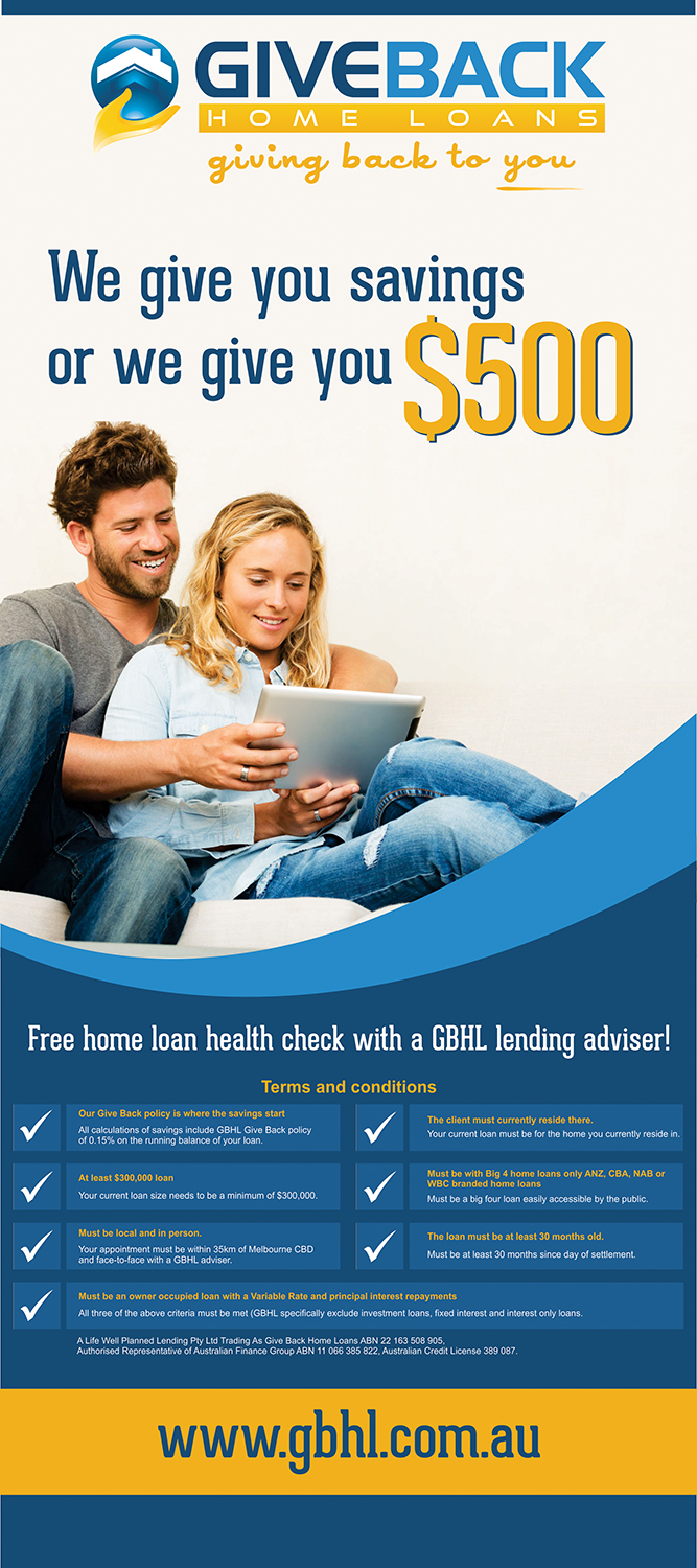 Diseño de Señalética por Bins para Give Back Home Loans | Diseño #10600014