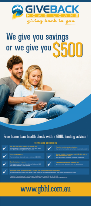 Schilder-Design von Bins für Give Back Home Loans | Design: #10600014