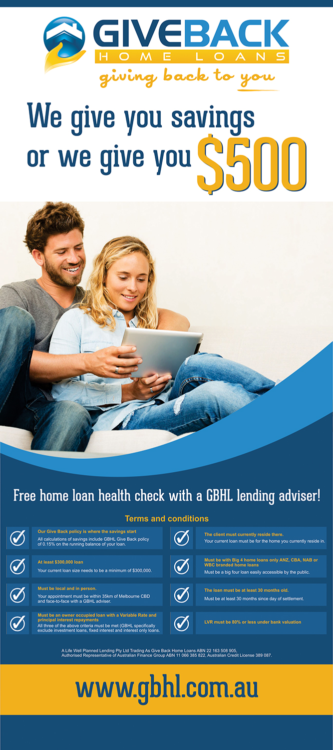 Diseño de Señalética por Bins para Give Back Home Loans | Diseño #10739881