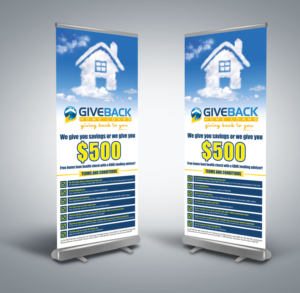 Schilder-Design von ALSADESIGN für Give Back Home Loans | Design: #10683086