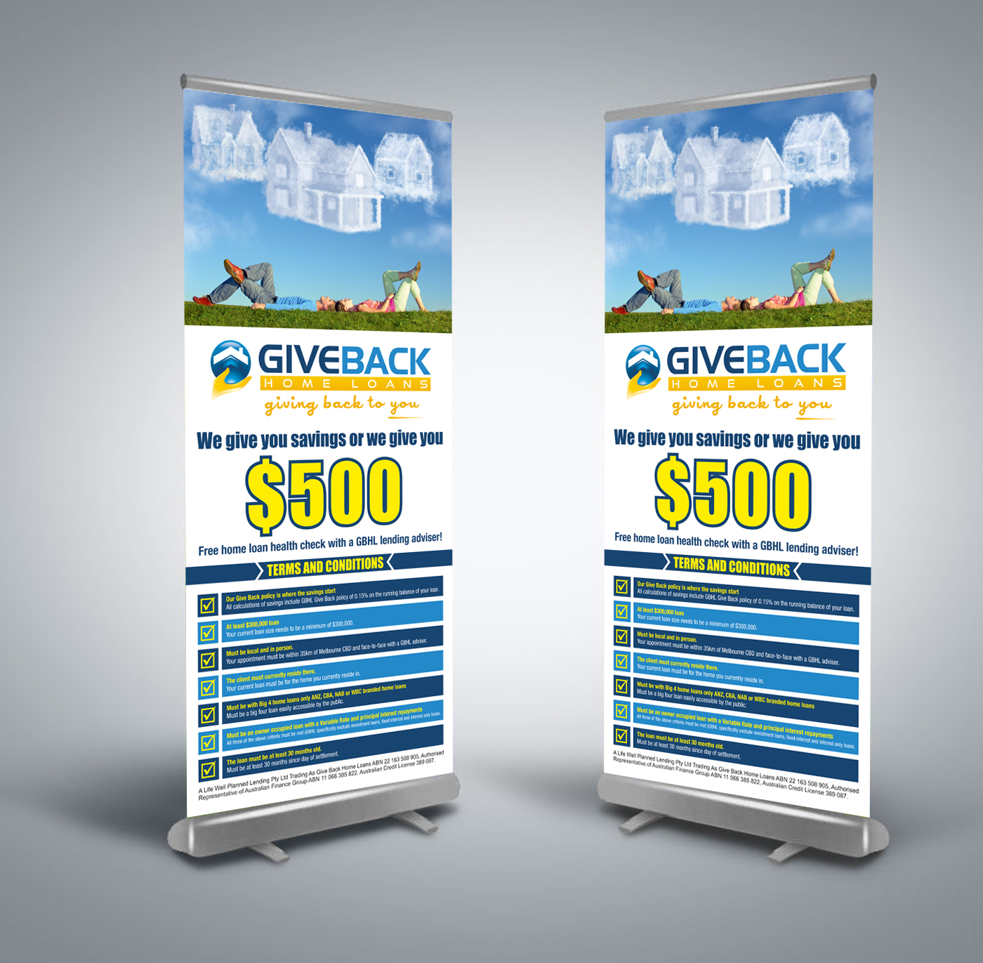 Diseño de Señalética por ALSADESIGN para Give Back Home Loans | Diseño #10683169