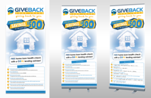 Schilder-Design von UrbainFX für Give Back Home Loans | Design: #10685839