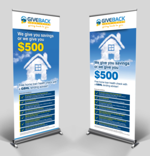 Pull up banner design for mortgage broking firm $500 competition  | Diseño de Señalética por rkailas