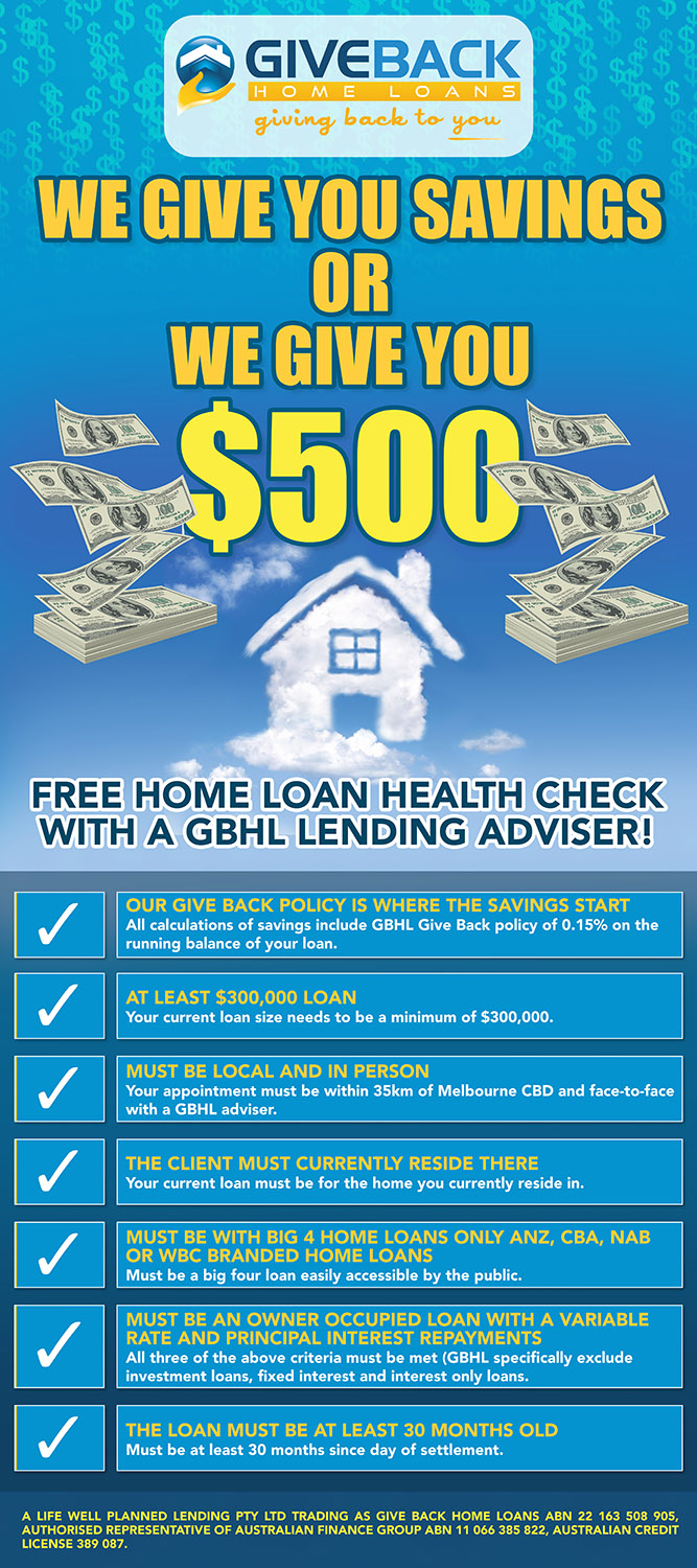 Signage Design by akalanka7962 for Give Back Home Loans | Design #10598383