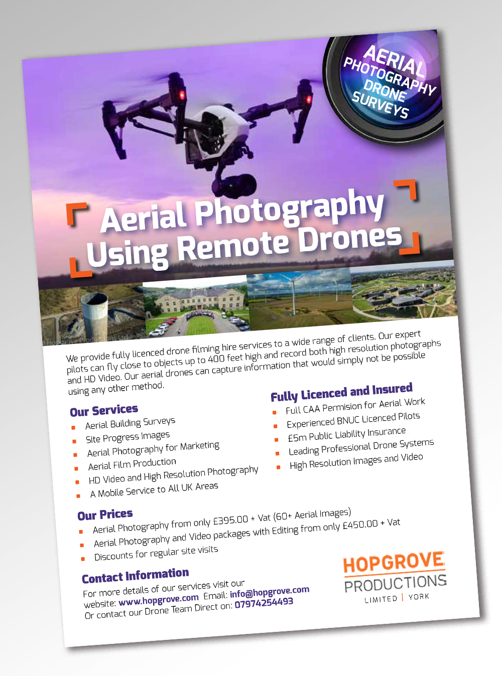 Flyer Design by andrew3344 for Hopgrove Productions | Design #10618763