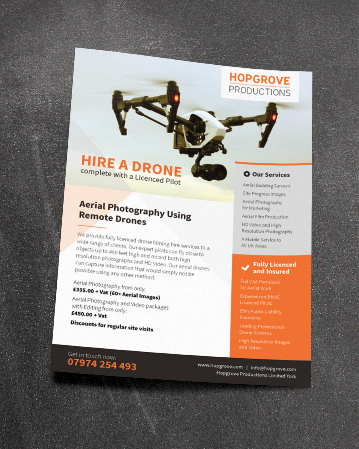 Design de Flyer par Cloud 10 pour Hopgrove Productions | Design #10620117